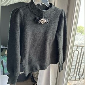 CeCe | Sweaters | Cece Jeweled Bow Detail Sweater | Poshmark